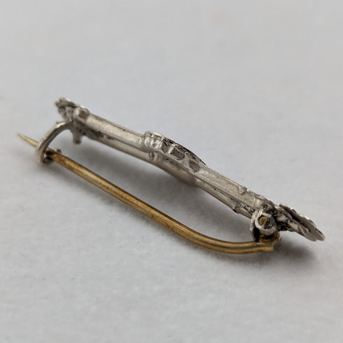1897 British Antique Sterling Silver Horseshoe Design Brooch Ward Brothers